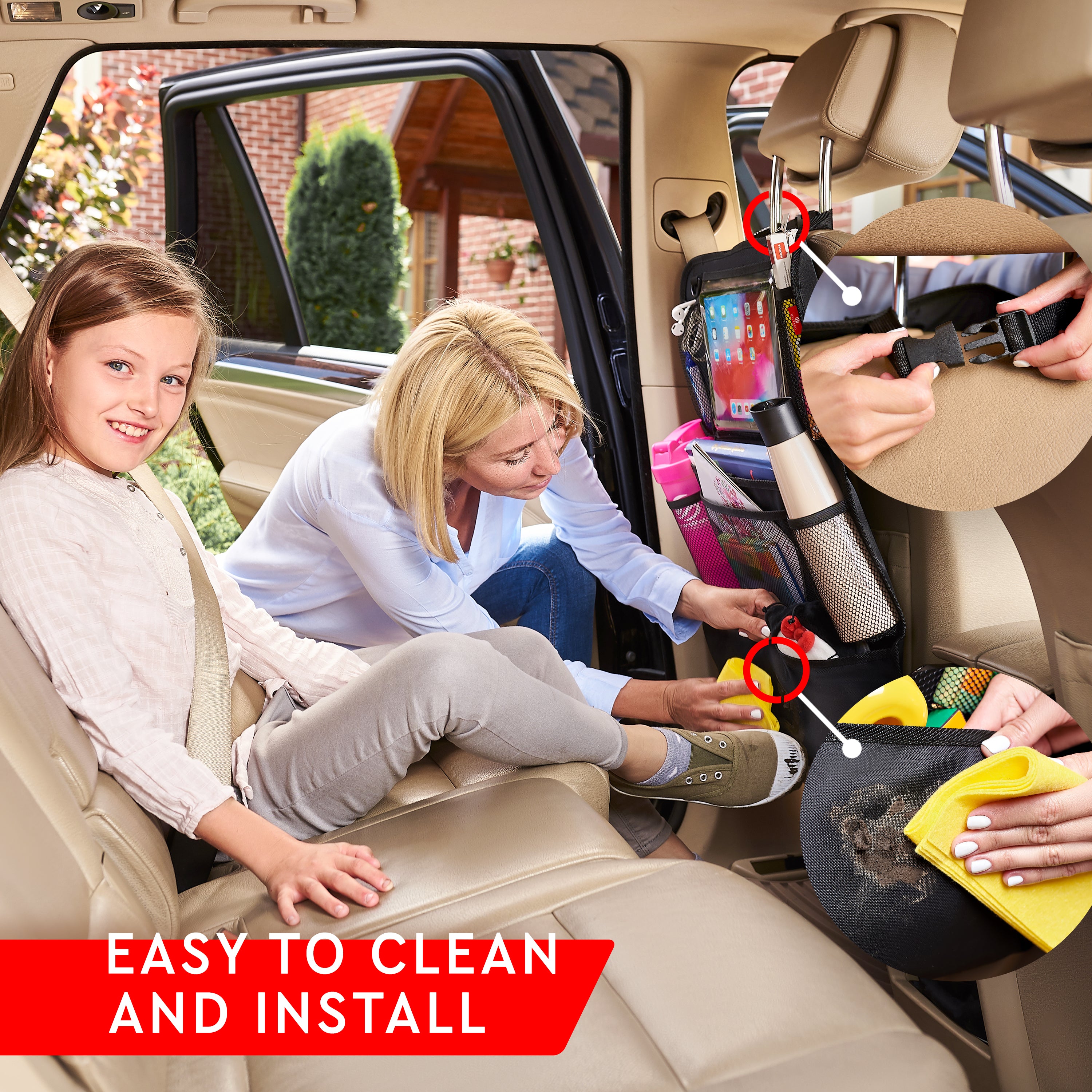 Car Organizer for Backseat (Black)