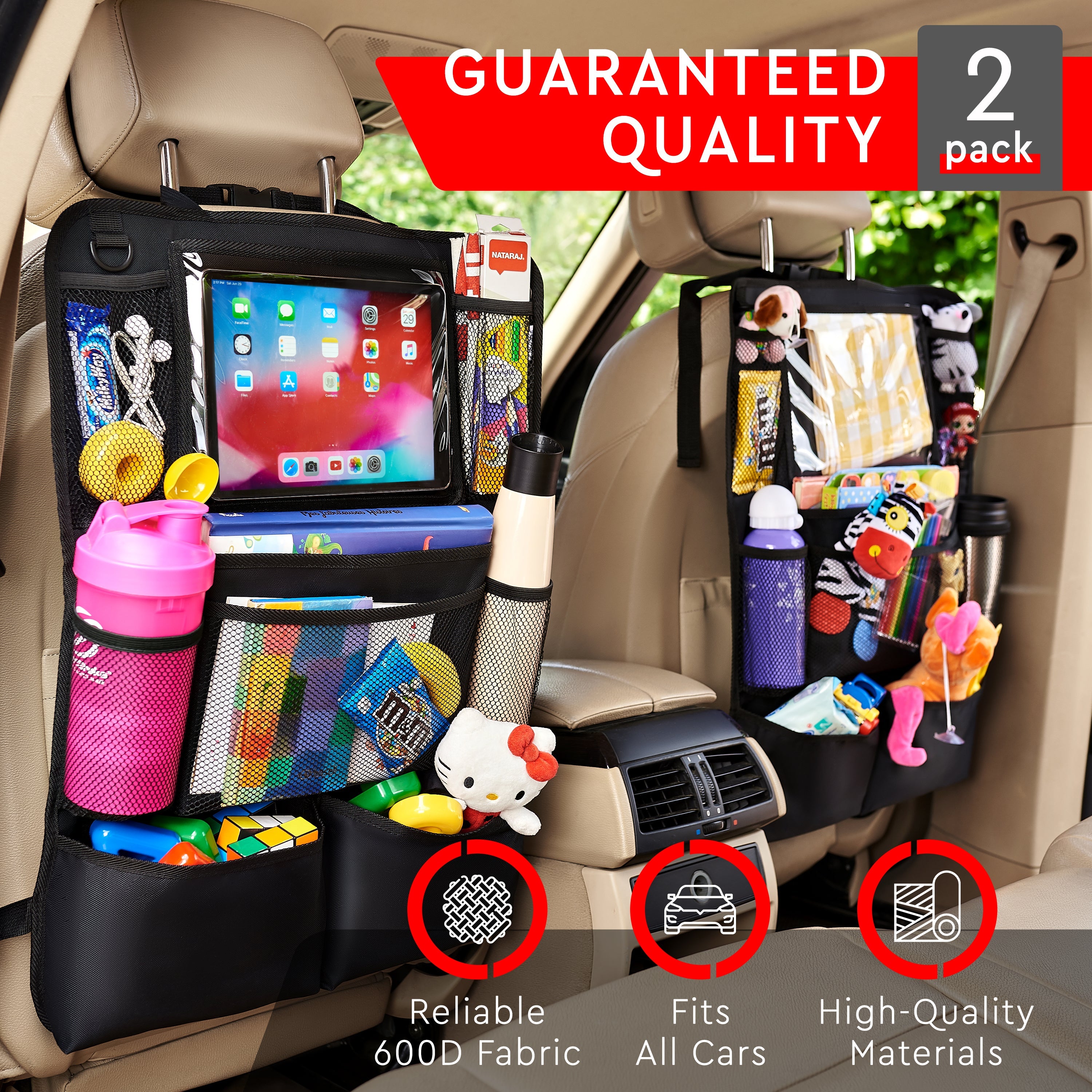 Car Organizer for Backseat (Venetian Red)