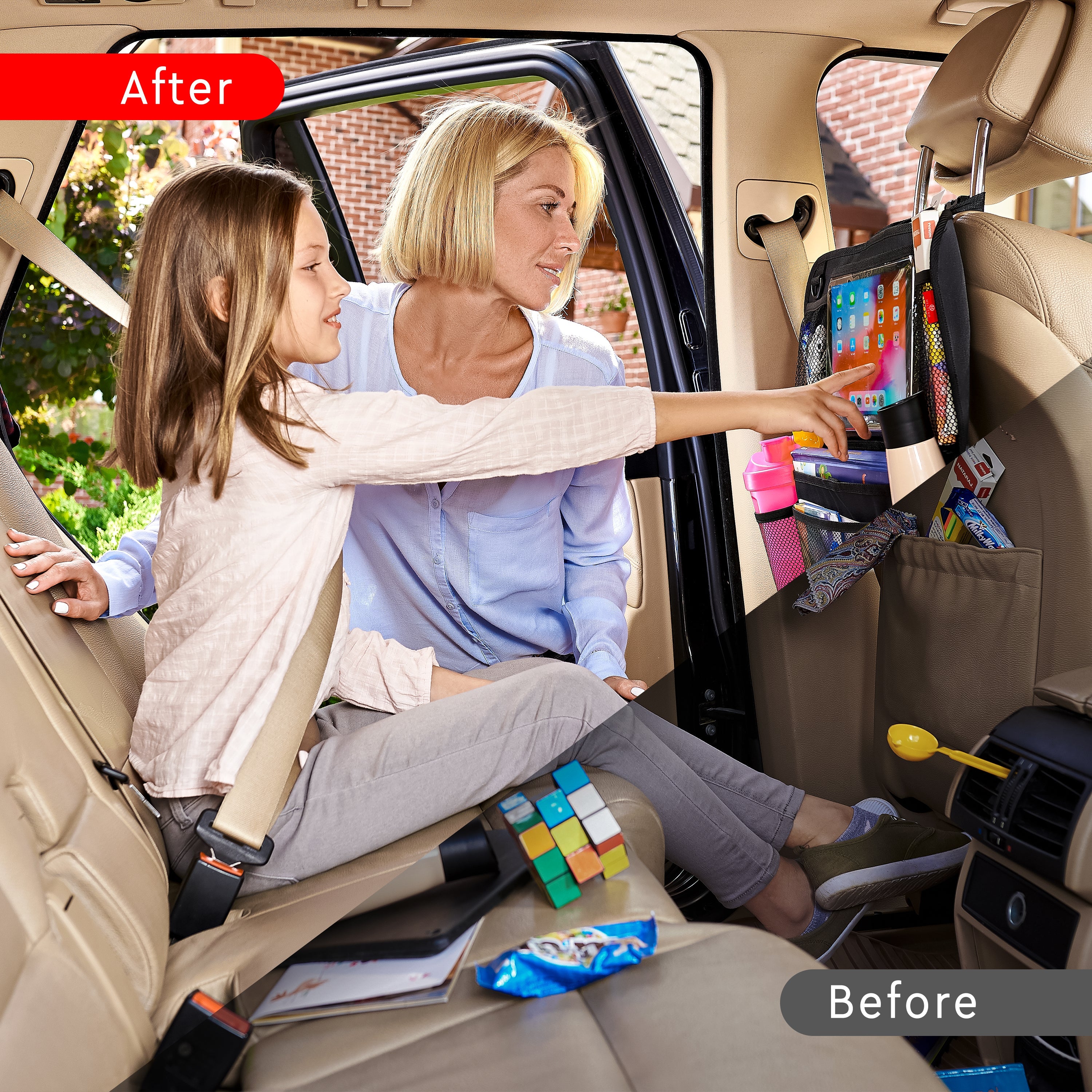 Car Organizer for Backseat (Venetian Red)