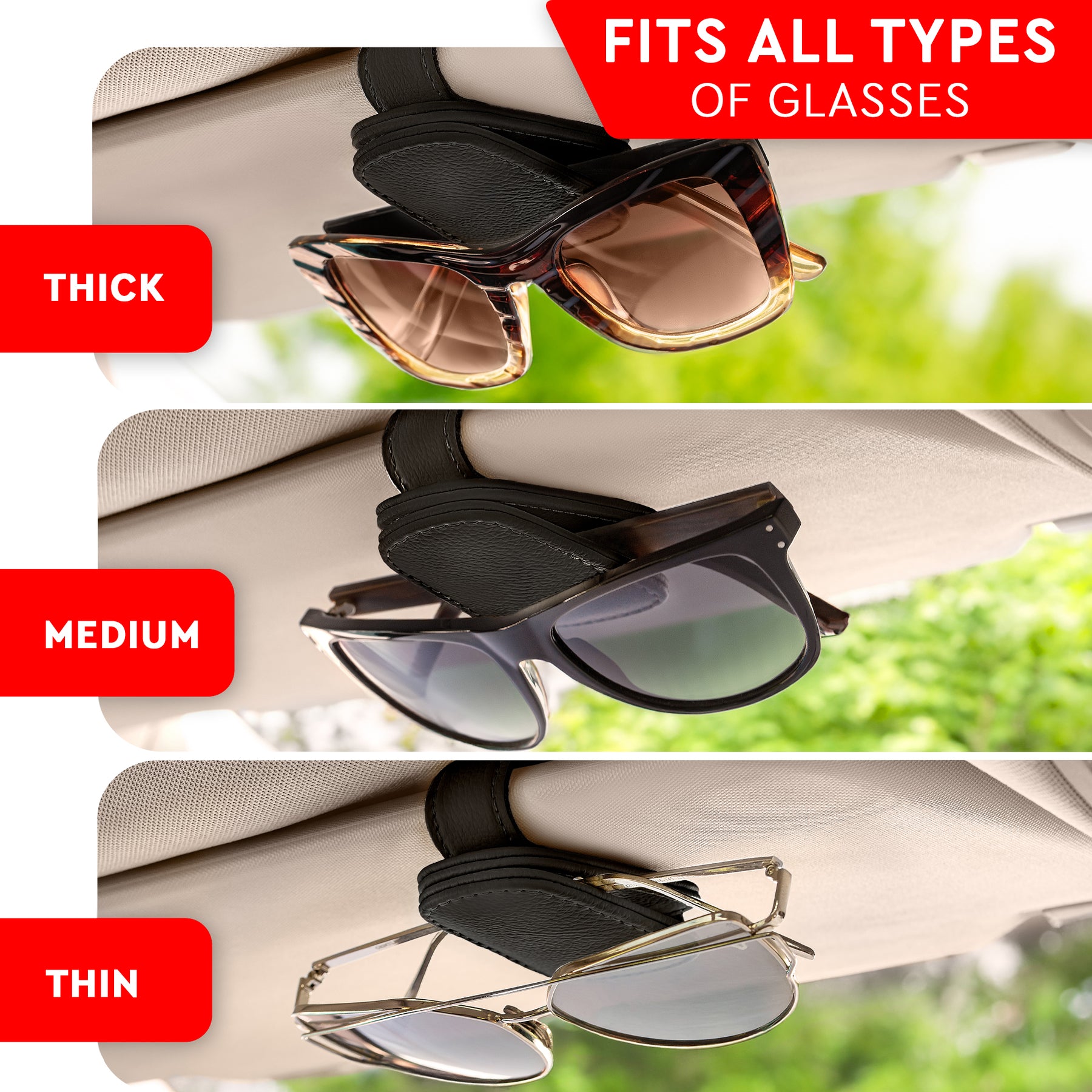 Car Sunglasses Magnetic Clip Holder